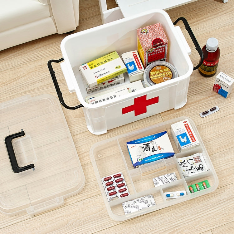 Family Multi-layer Emergency Medicine Storage Box Household Plastic Box, Size: XL (White) - free shipping - PMC TechLife - Order now!