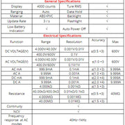 ZOYI ZT-S1 Intelligent Digital Multimeter Automatic Capacitance Ammeter(Blue Standard)