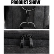 Universal DSLR Camera Shoulder Bag Canvas Photo Handbag, External size: 19 x 17 x 10mm(Black)