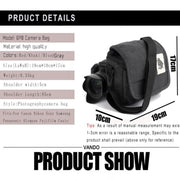 Universal DSLR Camera Shoulder Bag Canvas Photo Handbag, External size: 19 x 17 x 10mm(Black)