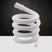 18mm Diameter Plastic Drain Pipe Water Outlet Extension Hose with Clamp for Semi-automatic Washing Machine / Air Conditioner, Size:3m  Length