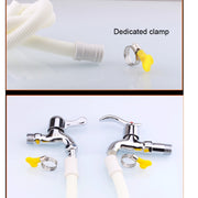 18mm Diameter Plastic Drain Pipe Water Outlet Extension Hose with Clamp for Semi-automatic Washing Machine / Air Conditioner, Size:3m  Length