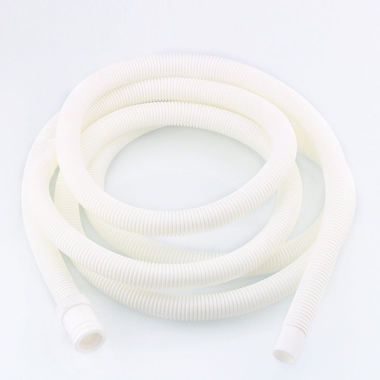 18mm Diameter Plastic Drain Pipe Water Outlet Extension Hose with Clamp for Semi-automatic Washing Machine / Air Conditioner, Size:4m  Length