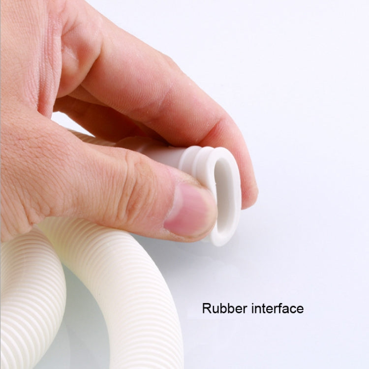 18mm Diameter Plastic Drain Pipe Water Outlet Extension Hose with Clamp for Semi-automatic Washing Machine / Air Conditioner, Size:5m  Length