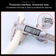 18mm Diameter Plastic Drain Pipe Water Outlet Extension Hose with Clamp for Semi-automatic Washing Machine / Air Conditioner, Size:5m  Length