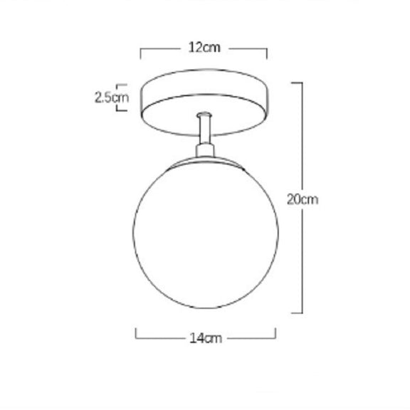 Aisle Corridor Ceiling Lamp Entrance Hall Lighting with 5W Neutral Light