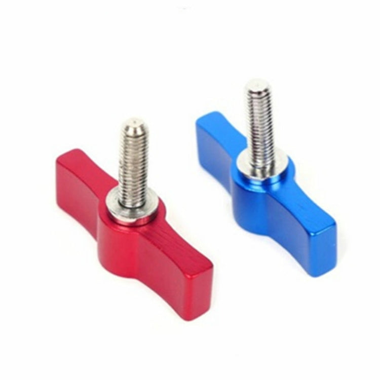 10PCS T-shaped Screw Multi-directional Adjustment Hand Screw Aluminum Alloy Handle Screw, Specification:M6(Red)