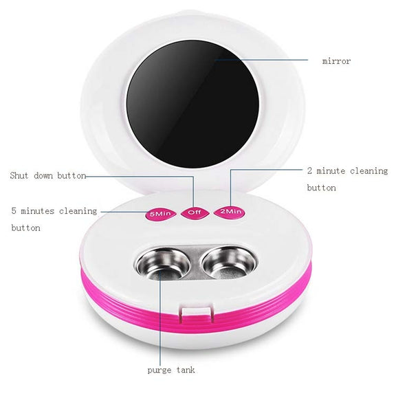 Jie Kang Contact Lens Cleaner and Contact Lens Automatic Cleaning Machine Box(Girlish Pink)