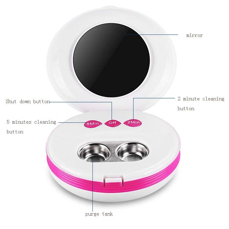 Jie Kang Contact Lens Cleaner and Contact Lens Automatic Cleaning Machine Box(Girlish Pink)