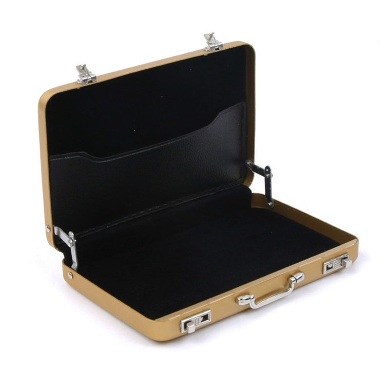 Aluminum Storage Box Business Card Holder Credit Card Bank Card Storage Box(Gold) - free shipping - PMC TechLife - Order now!