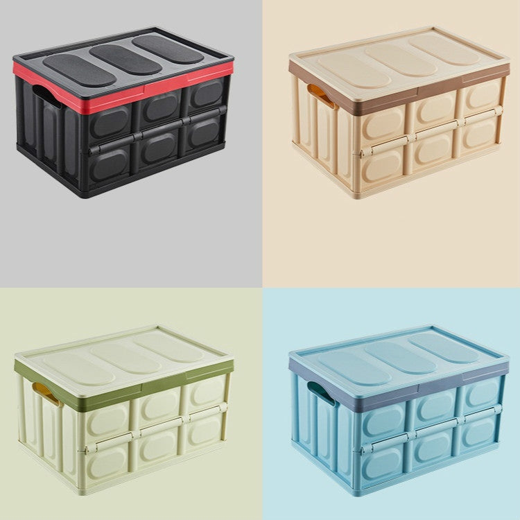 Car Trunk Storage Box Foldable Car Plastic Storage Box, Size:L(Blue)