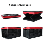 Car Trunk Storage Box Foldable Car Plastic Storage Box, Size:L(Light Brown)