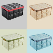 Car Trunk Storage Box Foldable Car Plastic Storage Box, Size:L(Light Brown)