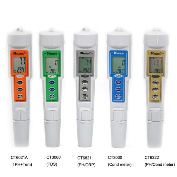 Kedida CT6322 PH Conductivity Temp Meter Portable LCD Digital Water Testing Measurement Pen
