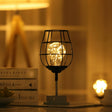 Retro Classic Iron Art LED Table Lamp Reading Lamp Night Light Bedroom Lamp Desk Lighting Home Decoration, Lampshade Style:Red Wine Glass - Night Lights by PMC TechLife | Online Shopping South Africa | PMC TechLife | Buy Now Pay Later Mobicred