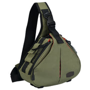 CADeN K1 DSLR Camera Shoulder Water-resistant Bag with Rain Cover(Army Green)