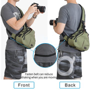 CADeN K1 DSLR Camera Shoulder Water-resistant Bag with Rain Cover(Army Green)