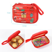 Christmas Cartoon Coin Purse Creative Square Storage Box Key Case(Type 4)