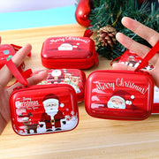 Christmas Cartoon Coin Purse Creative Square Storage Box Key Case(Type 4)