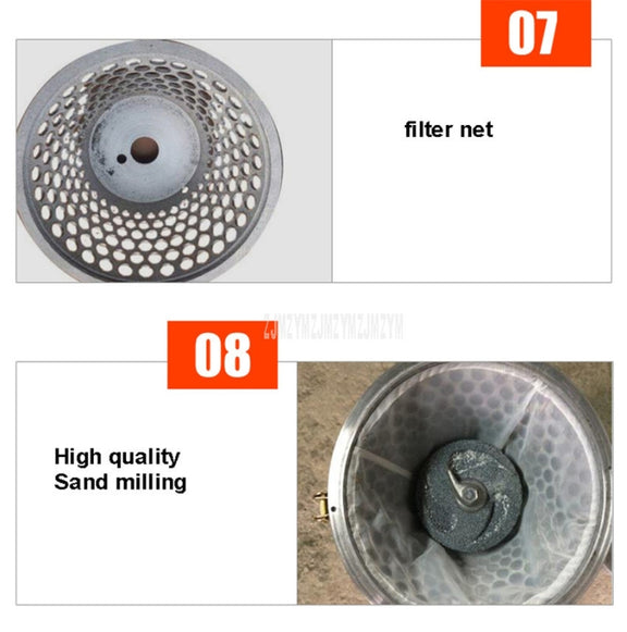 130/1800W Household Stainless Steel Refiner Large Capacity  Slurry Separation Fresh Grinding Soymilk Tofu Machine, CN Plug(Silver)