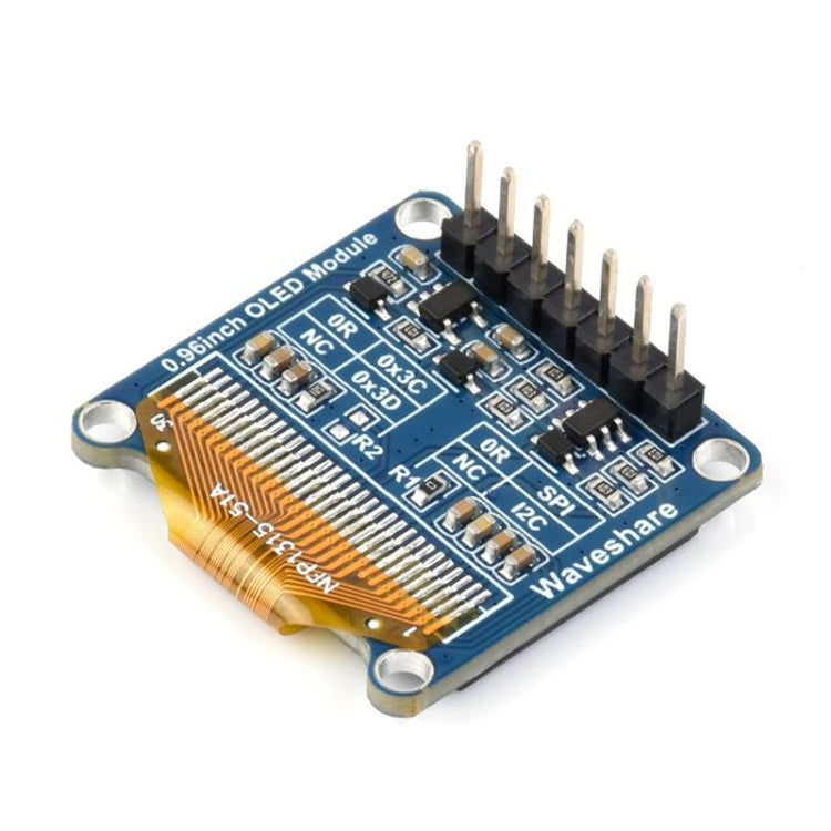 Waveshare 0.96 inch OLED Display Module, 128×64 Resolution, SPI / I2C Communication(D White) - free shipping - PMC Jewellery - Order now!