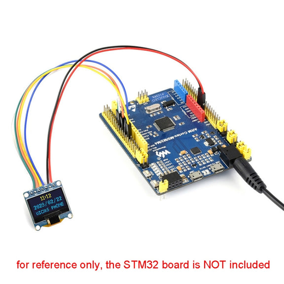 Waveshare 0.96 inch OLED Display Module, 128×64 Resolution, SPI / I2C Communication(D White)