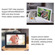 DPF-706-2.4G 7 inch Digital Photo Frame LED Wall Mounted Advertising Machine, Plug:US Plug(Black)