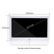 DPF-106 10.1 inch Digital Photo Frame LED Video Advertising Machine, Plug:UK Plug(Black)