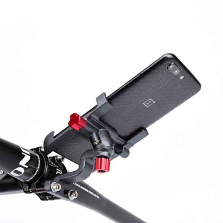 360 Rotate Eagle Claw Bionic Bike Phone Holder Mount Aluminum Bicycle Motocycle Handlebar Cellphone Stand Bracket(Titanium) - Holder by PMC TechLife | Online Shopping South Africa | PMC TechLife | Buy Now Pay Later Mobicred