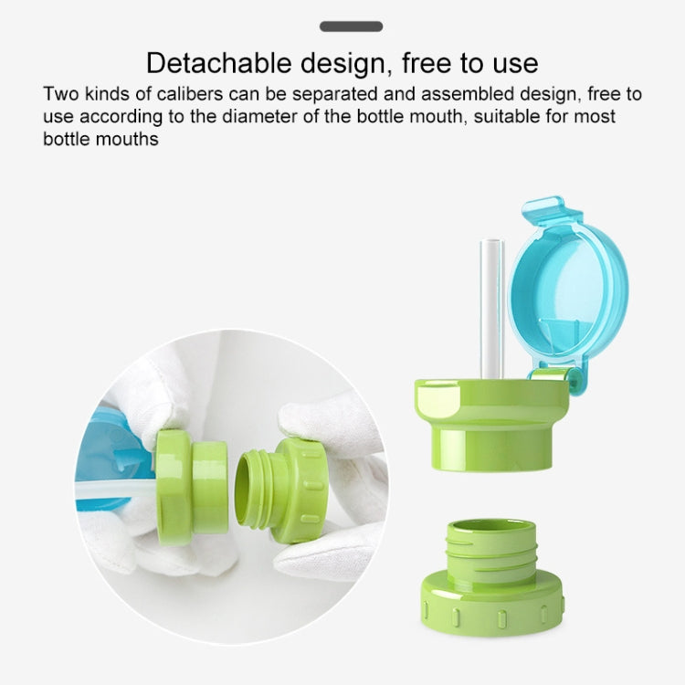 Children Portable Bottled Drinks Anti-overflow Anti-squash Replacement Straw Cap(Green) - Drinking Tools by PMc TechLife | Online Shopping South Africa | PMc TechLife | Buy Now Pay Later Mobicred