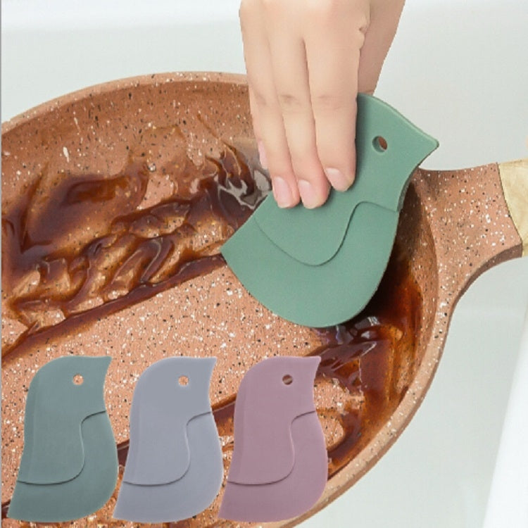 4 PCS Penguin Shape Soft Scraper Kitchen Baking Gadget(Grey) - Cutlery Sets by PMC TechLife | Online Shopping South Africa | PMC TechLife | Buy Now Pay Later Mobicred