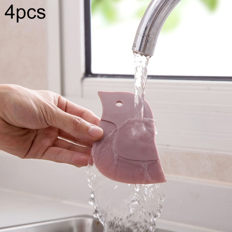 4 PCS Penguin Shape Soft Scraper Kitchen Baking Gadget(Pink) - Cutlery Sets by PMC TechLife | Online Shopping South Africa | PMC TechLife | Buy Now Pay Later Mobicred