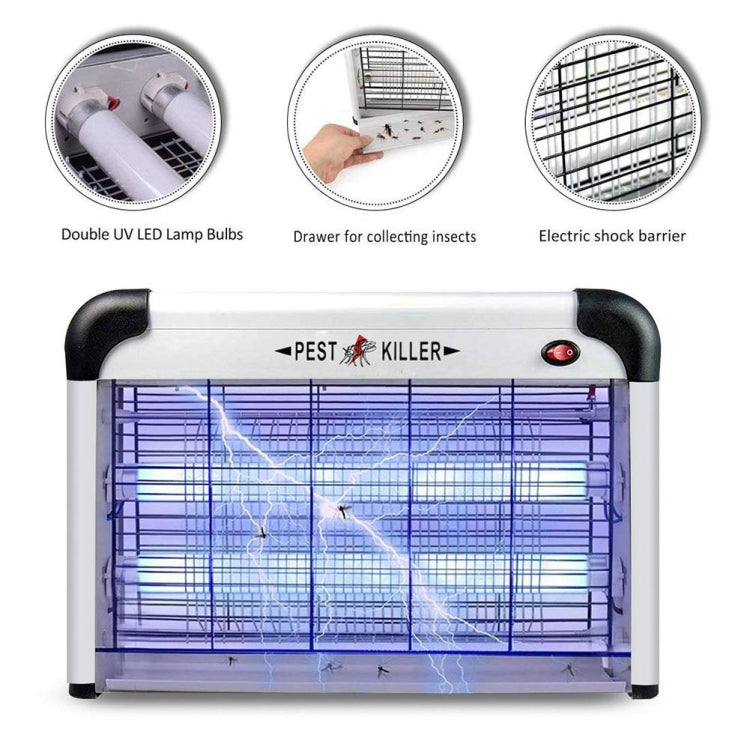 Fluorescent Lamp Household Electric Shock Mosquito Killer UV High Pressure Mosquito Killer(UK  Plug)
