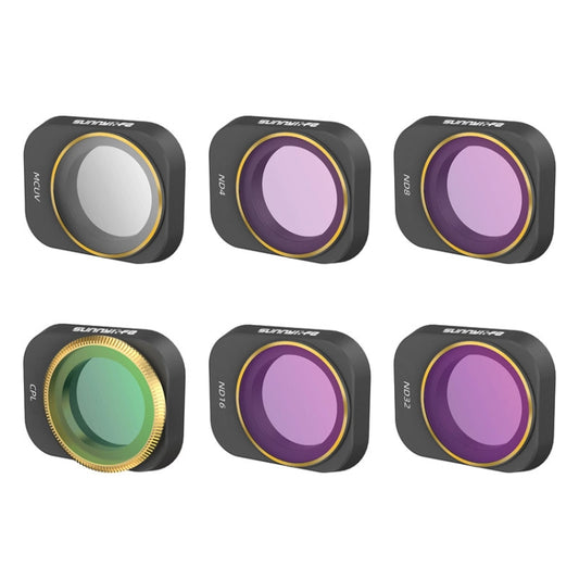6 PCS / Set MCUV+CPL+ND4+ND8+ND16+ND32 Sunnylife MM3-FI411 For Mini 3 Pro Adjustable Filter - free shipping - PMC Jewellery - Order now!