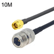 RP-SMA Male to N Female RG58 Coaxial Adapter Cable, Cable Length:10m - Connectors by PMC TechLife | Online Shopping South Africa | PMC TechLife | Buy Now Pay Later Mobicred