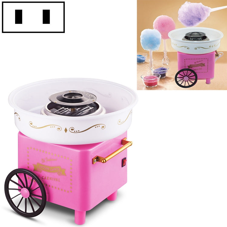Retro Trolley Mini Cotton Candy Machine, Specification:National Standard 220 V(Pink) - free shipping - PMC TechLife - Order now!