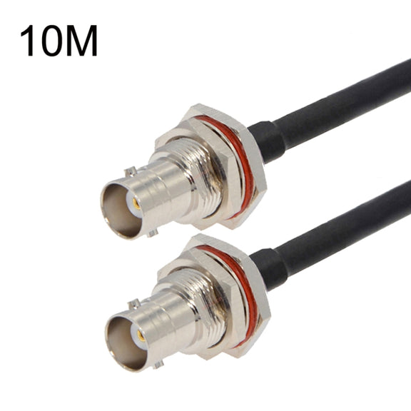BNC Female To BNC Female RG58 Coaxial Adapter Cable, Cable Length:10m