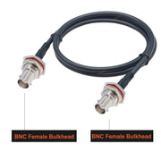 BNC Female To BNC Female RG58 Coaxial Adapter Cable, Cable Length:10m