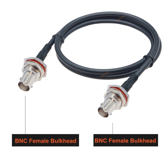 BNC Female To BNC Female RG58 Coaxial Adapter Cable, Cable Length:10m