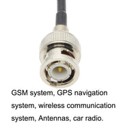 BNC Female With Water-resistant Circle To BNC Male RG58 Coaxial Adapter Cable, Cable Length:10m