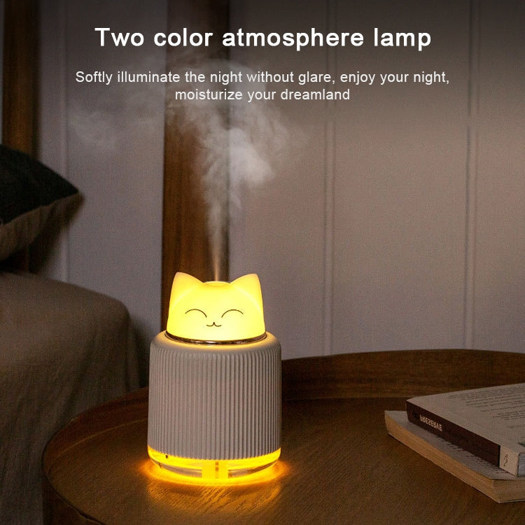 Light Pet Humidifier USB Night Light Home Bedside Lamp Sleep Mute Energy-saving Lamp(Pink Rabbit)