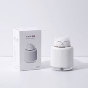 Light Pet Humidifier USB Night Light Home Bedside Lamp Sleep Mute Energy-saving Lamp(Pink Rabbit)