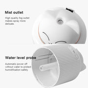Light Pet Humidifier USB Night Light Home Bedside Lamp Sleep Mute Energy-saving Lamp(Pink Rabbit)
