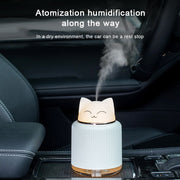 Light Pet Humidifier USB Night Light Home Bedside Lamp Sleep Mute Energy-saving Lamp(Yellow Bear)