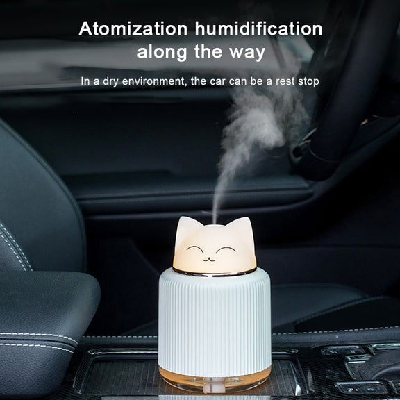 Light Pet Humidifier USB Night Light Home Bedside Lamp Sleep Mute Energy-saving Lamp(Yellow Bear)