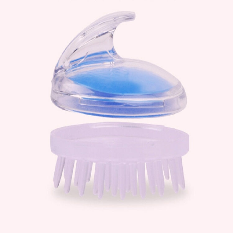 Household Head Hand-held Silicone PVC Massage Brush(Green)