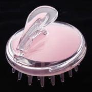 5pcs Household Head Hand-held Silicone PVC Massage Brush(Red)