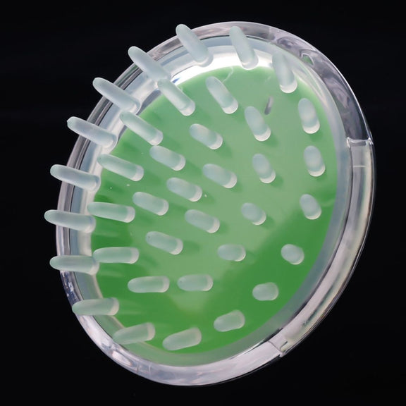 5pcs Household Head Hand-held Silicone PVC Massage Brush(Blue)