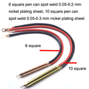 Model Airplane Battery Version 12V Digital Display DIY Battery Spot Welding Machine Pen Control, Style:6 Square Pen With Case