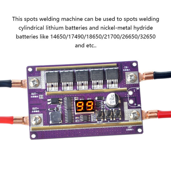 Model Airplane Battery Version 12V Digital Display DIY Battery Spot Welding Machine Pen Control, Style:6 Square Pen With Case